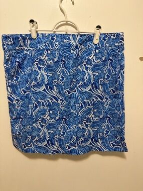 Ripskirt Hawaii Blue & White Floral Circle Skirt